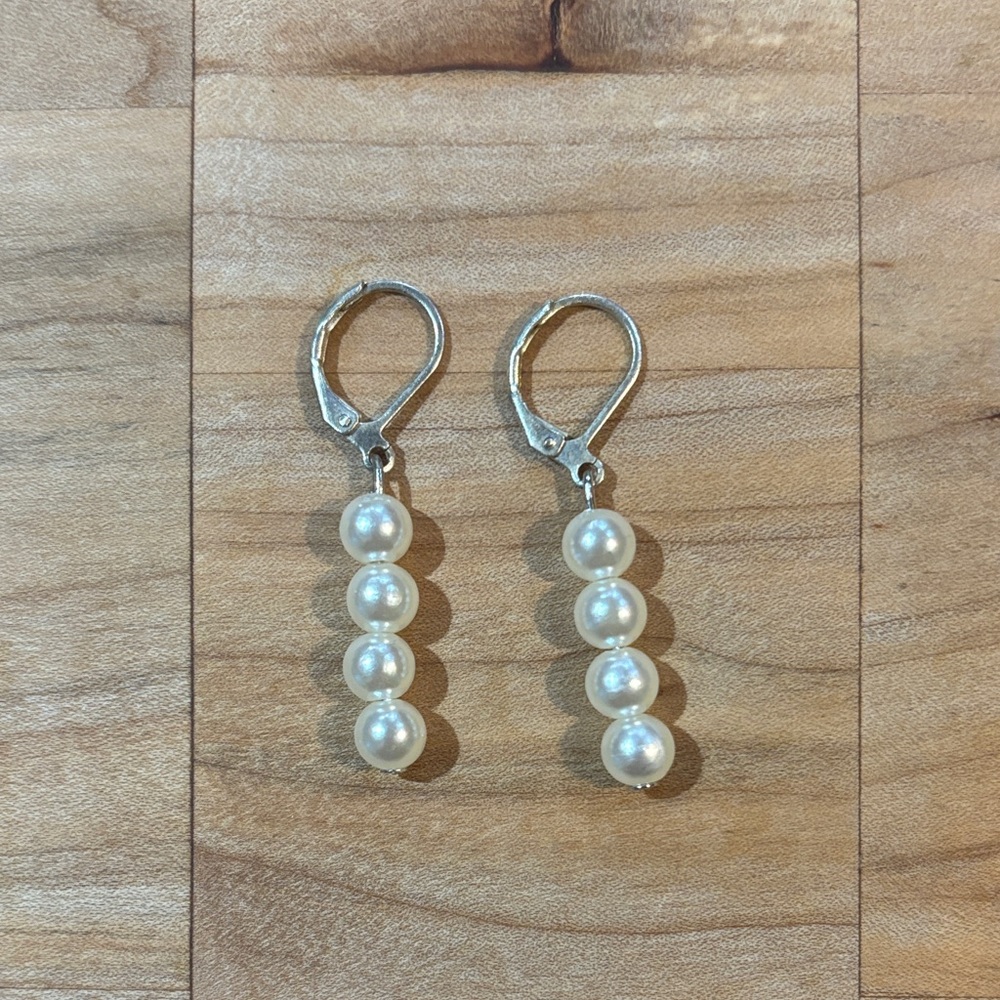 Elegant Faux Pearl Drop Earrings